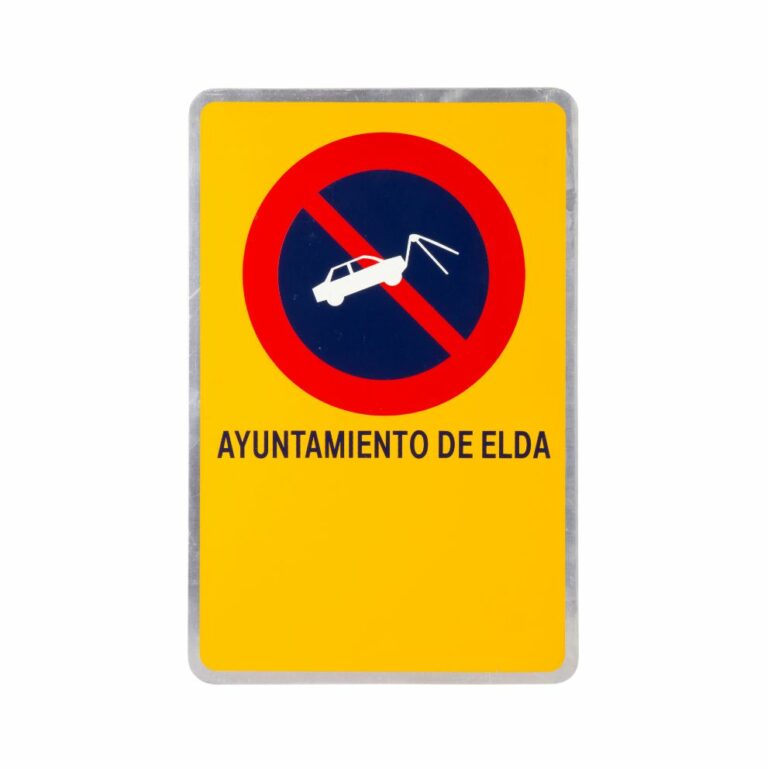 Placa de Vado Permanente Ayuntamiento de Elda