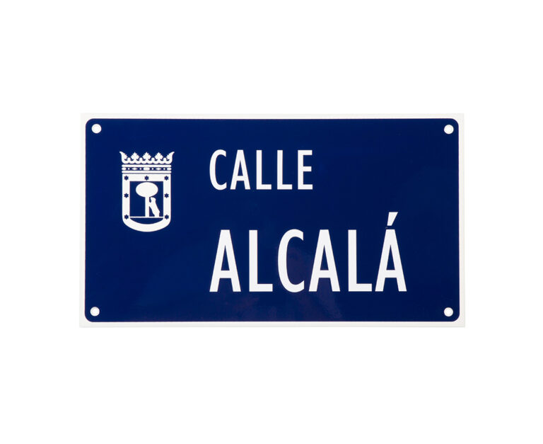 Placas de calle chapa lisa