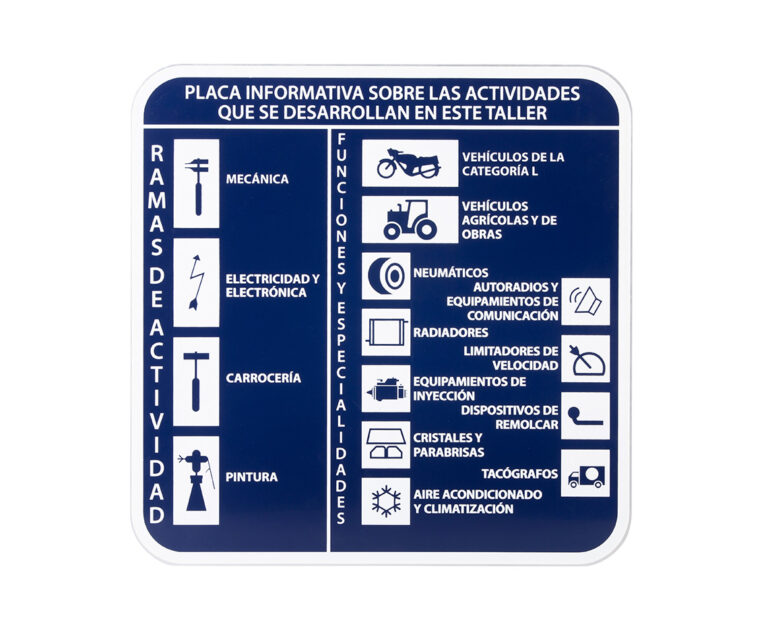Placa Informativa de Taller de Galicia