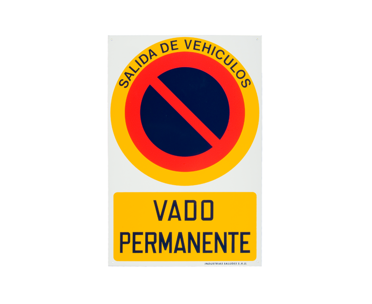 Placa De Vado Permanente