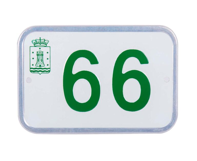 Placas de número de calle Europa 60