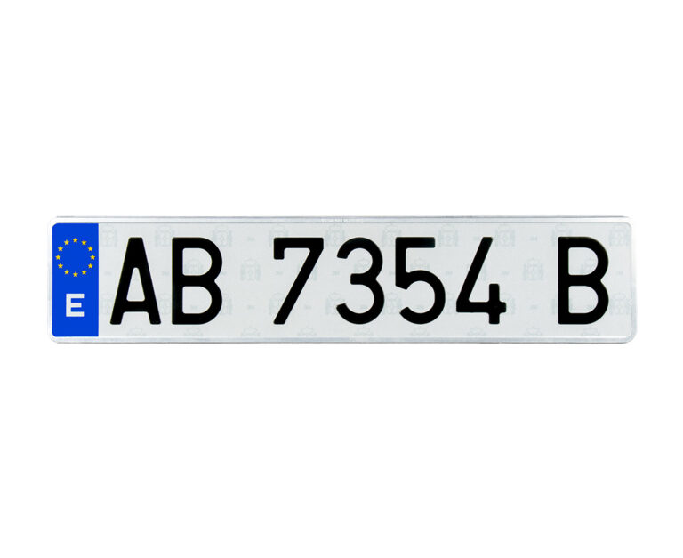 Placa europea vehículos automóviles 520x110mm