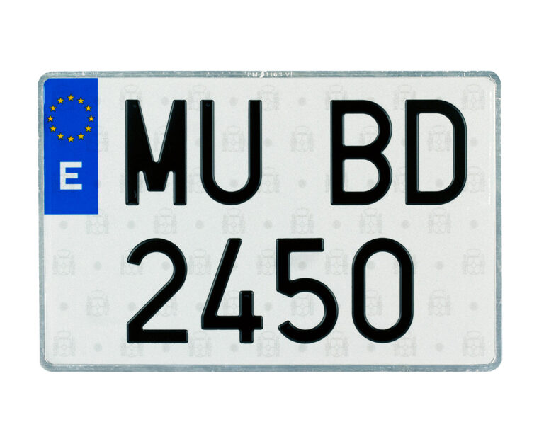 Placa europea vehículos automóviles 340x220mm