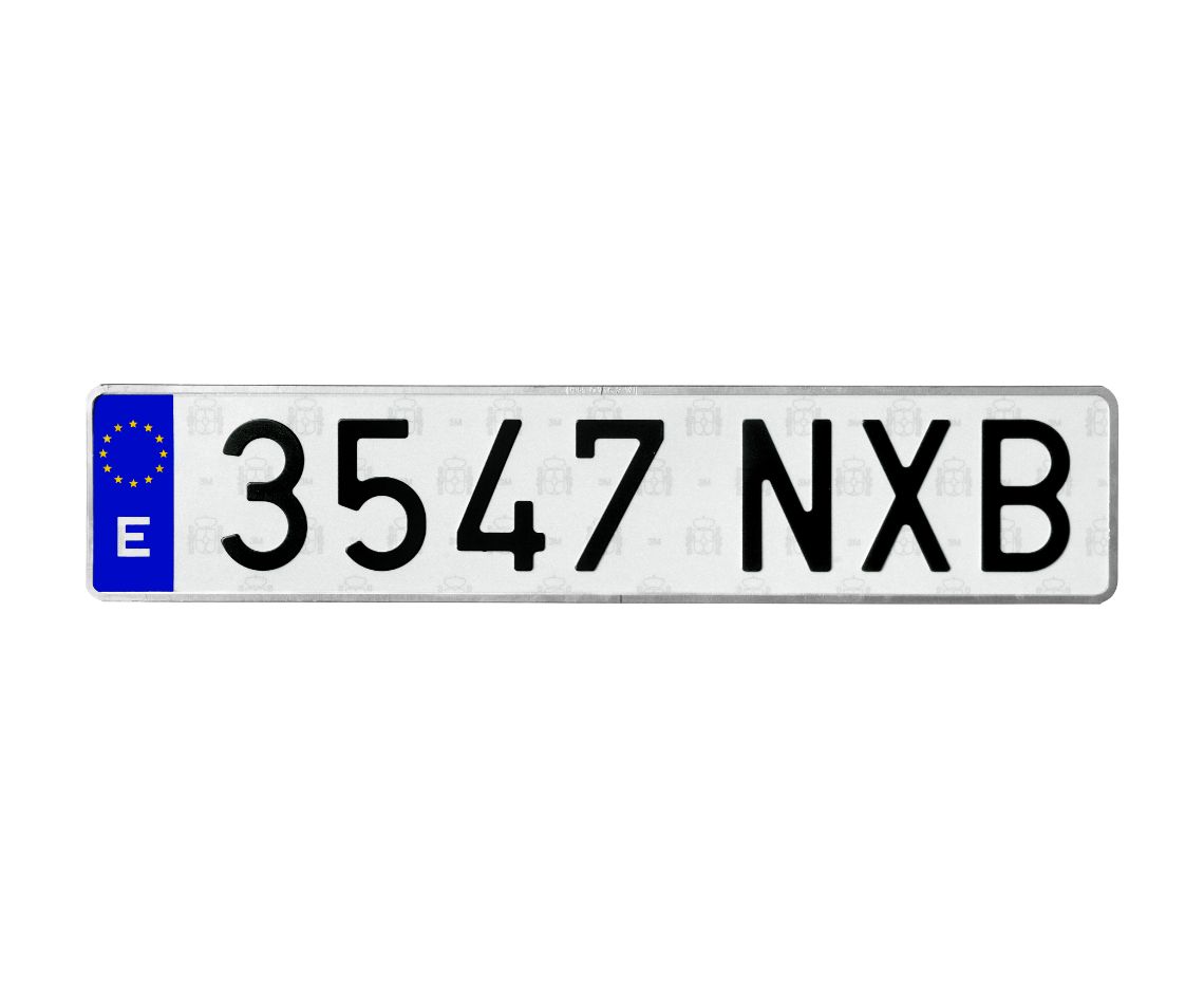 tolerancia fondo Listo Placa Europea vehículos automóviles 520x110mm - Industrias Saludes