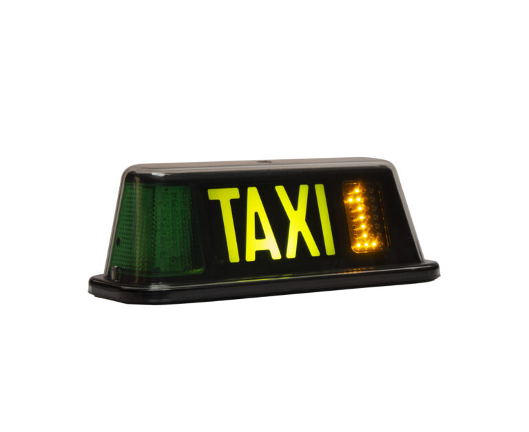 Indicador tarifario modelo miniled V7M taxi Traffic Futura negro black