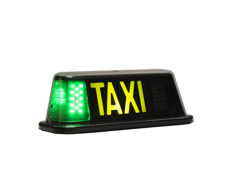 Indicador tarifario modelo miniled V7M taxi Traffic Futura negro black