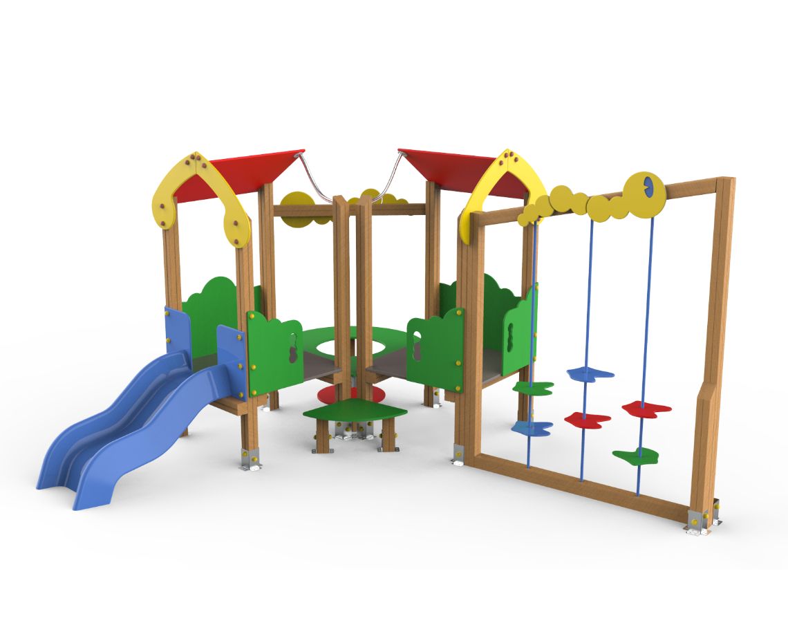 Casita Tobogan - Toboganes para parques infantiles