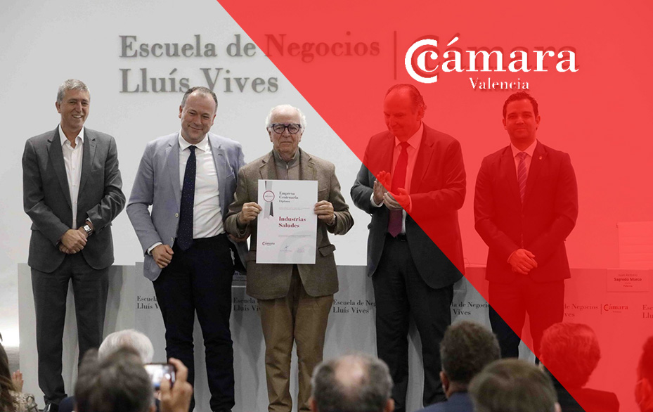 Cámara de Valencia otorga a Industrias Saludes el reconocimiento de empresa centenaria.