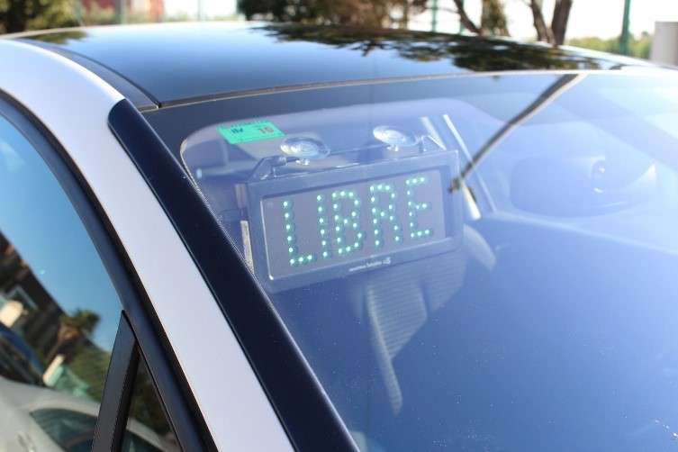 Letrero taxi led LIBRE para taxi