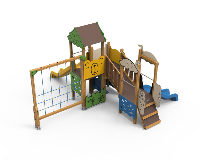 juego infantil parque temática bosque animales