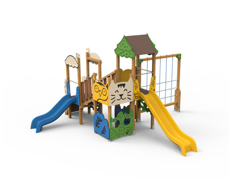 juego infantil parque temática bosque animales