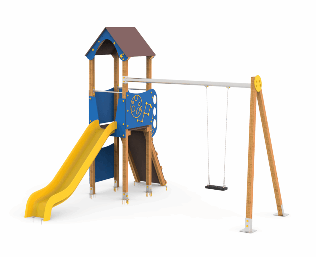 Conjunto Sagitario, Serie Zodiaco, Juegos infantiles, Parque infantil, seguridad