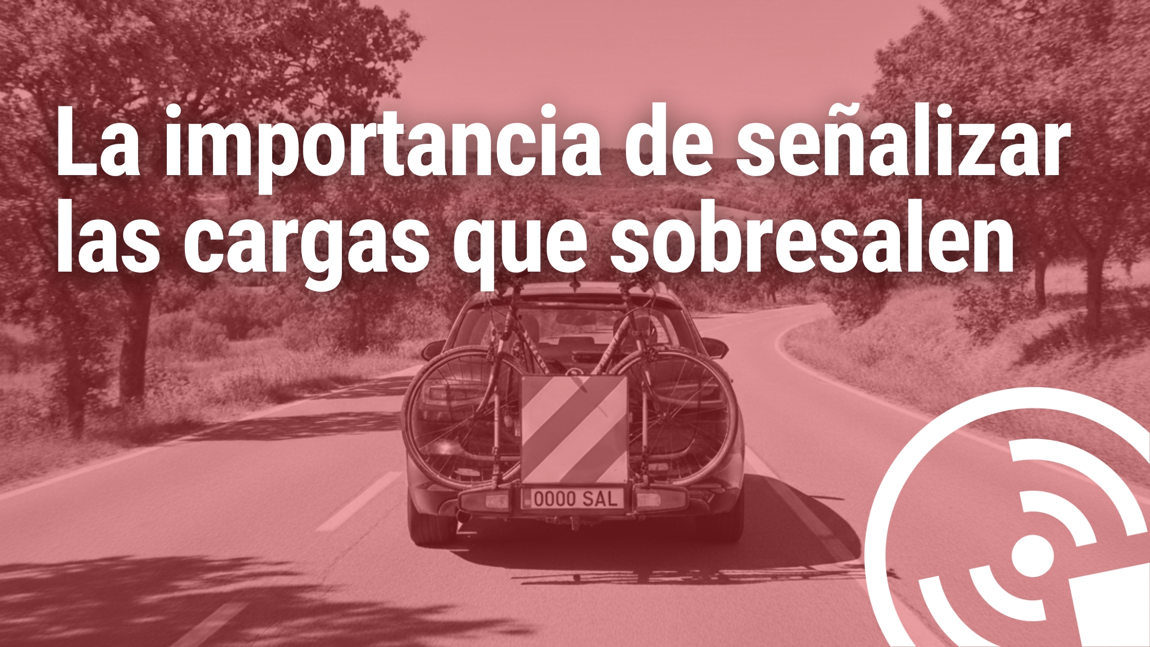 carga saliente, v20, automoción, caravanas, bicicleta, señal coche,