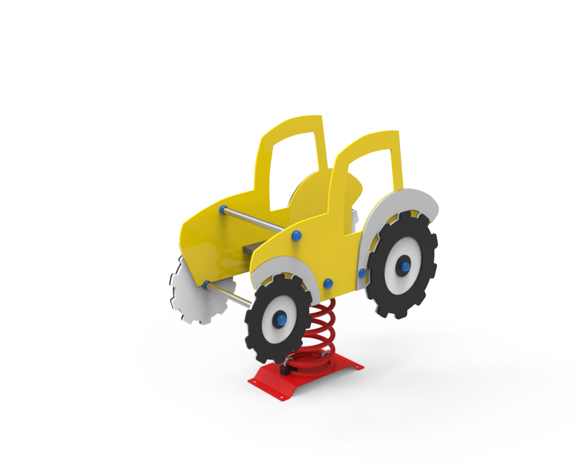 muelle infantil tractor de doble panel para parque infantil de Saludes Parques
