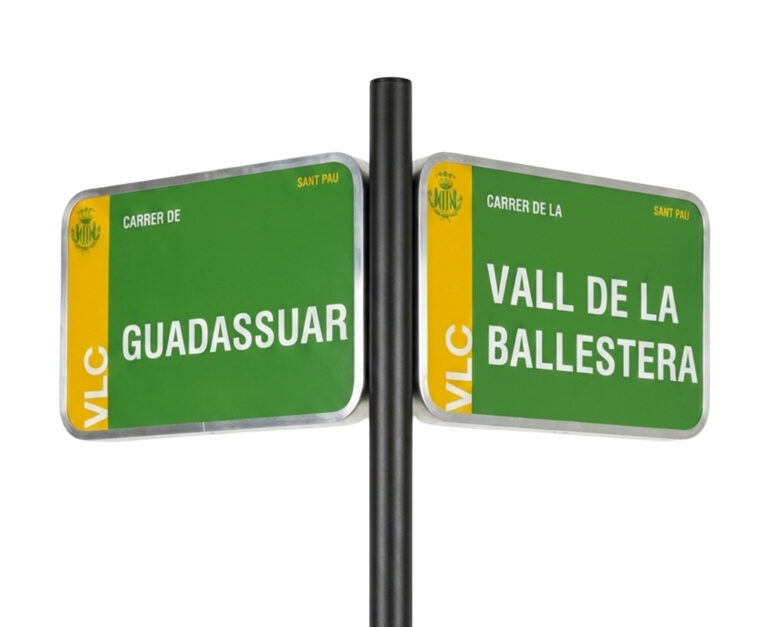 Placa de calle València, calles València,placa de calle verde València,placa de calle aluminio,señalización València,señal Ayuntamiento València