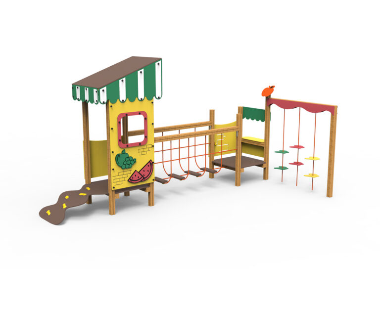 juego Kiwi, serie temática, serie frutas, nueva serie, casita frutería, saludes parques, parque infantil