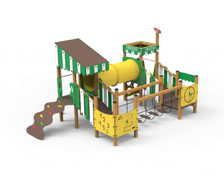 juego Pomelo, serie temática, serie frutas, nueva serie, casita frutería, saludes parques, parque infantil
