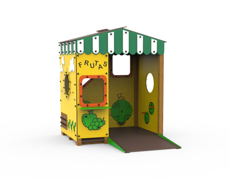 casita sandía, serie temática, serie frutas, nueva serie , casita inclusiva, casita frutería, saludes parques, parque infantil